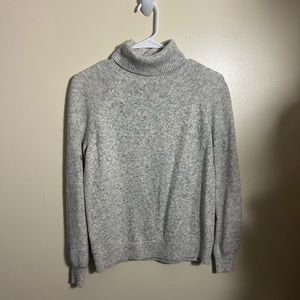 Grey turtleneck sweater